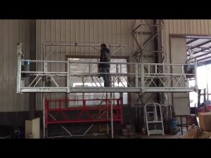 100m steel wire rope, aluminum 800kg ZLP 800 Aerial suspended platform with hot galvanized