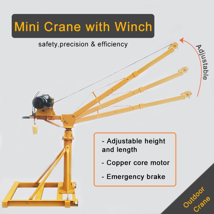Mobile floor crane