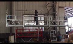 100m steel wire rope, aluminum 800kg ZLP 800 Aerial suspended platform with hot galvanized